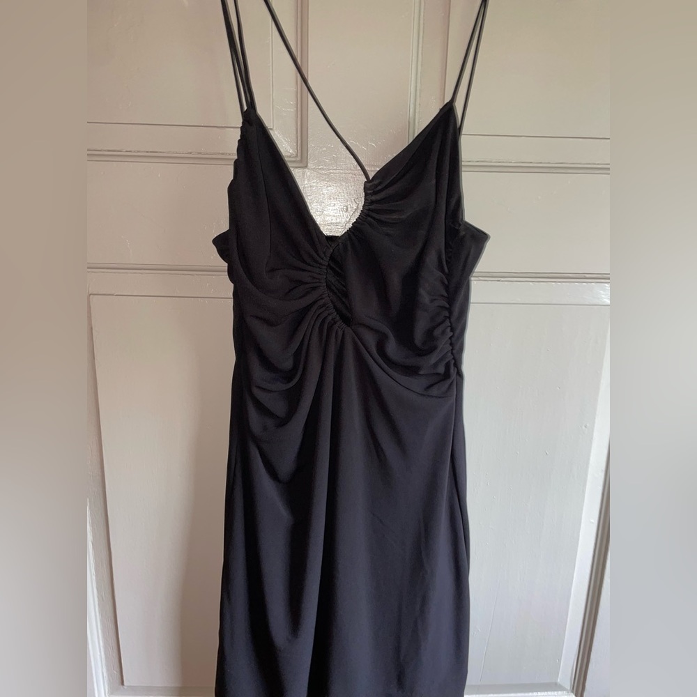 Zara. Date party dress. Black. Size medium. Cutouts.